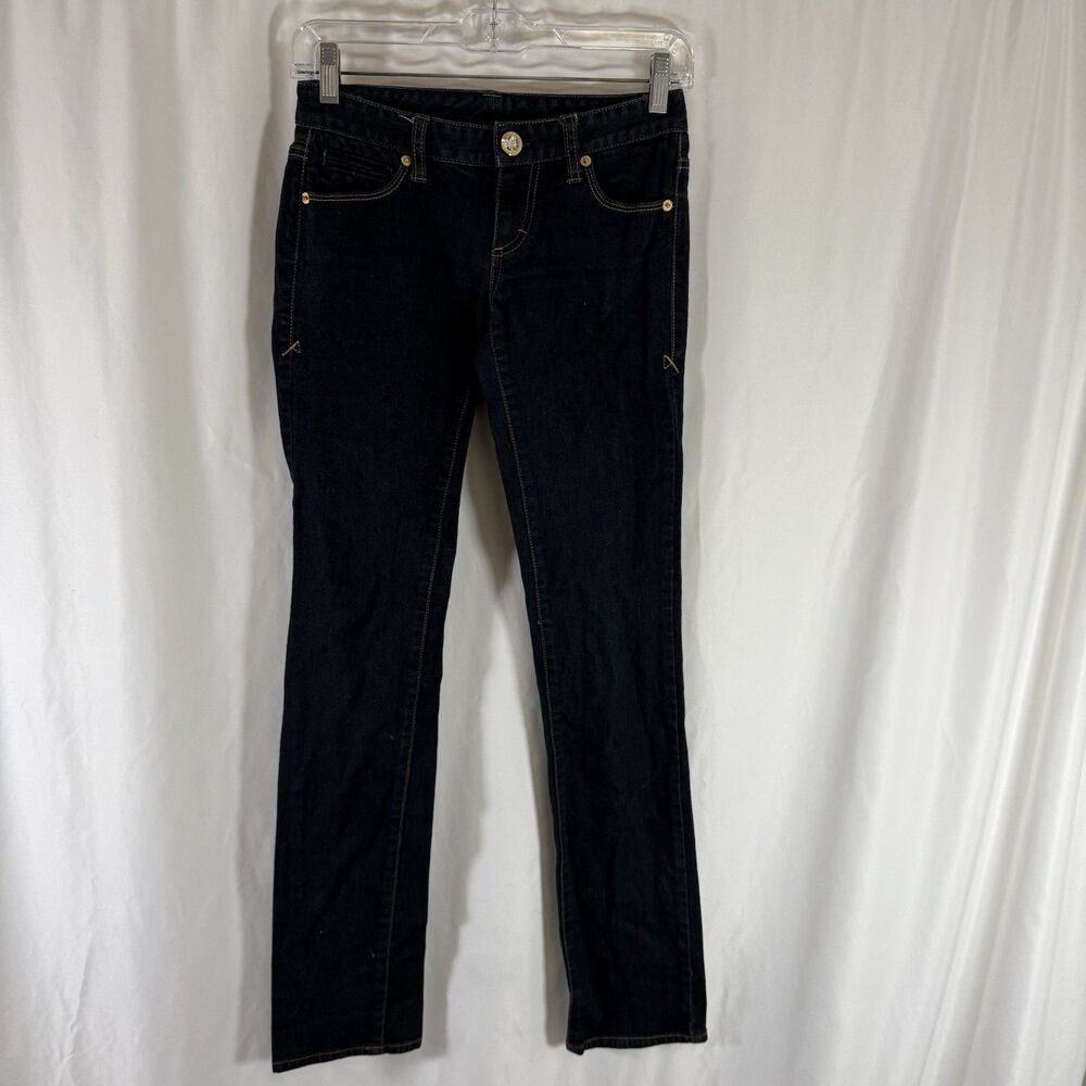 Armani Exchange Jeans Women's P0 Dark Wash Denim Low Rise Cotton Blend